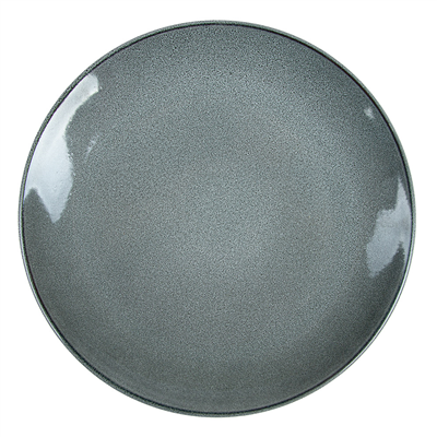 ASSIETTES "AKALA"  Ø27x17,7x3,4 CM GRIS STONEWARE (6 UNITÉ)