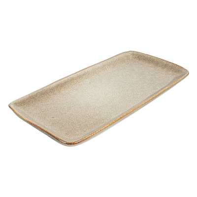 PLATEAUX "AKALA"  28x14x2,5 CM TERRE STONEWARE (4 UNITÉ)