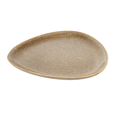 ASSIETTES TRIANGULAIRES "AKALA"  Ø27,5x25x2,5 CM TERRE STONEWARE (6 UNITÉ)