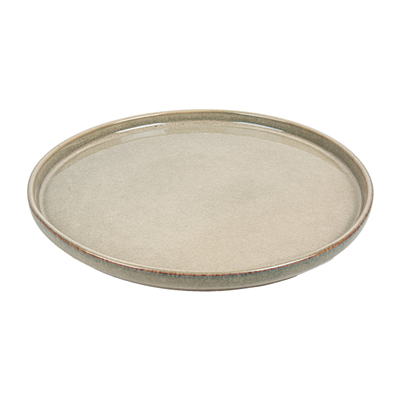 ASSIETTES "AKALA"  Ø26,5x2,3 CM BEIGE STONEWARE (6 UNITÉ)