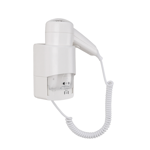 SÈCHE-CHEVEUX MURAL 1200W   22x23x11CM BLANC ABS (1 UNITÉ)