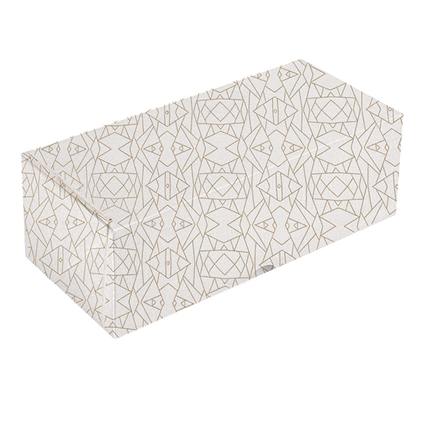 BOÎTES PATISSERIES SANS FENÊTRE THEPACK "DECO"  30x13x11 CM BLANC CARTON NANO-MICRO (100 UNITÉ)