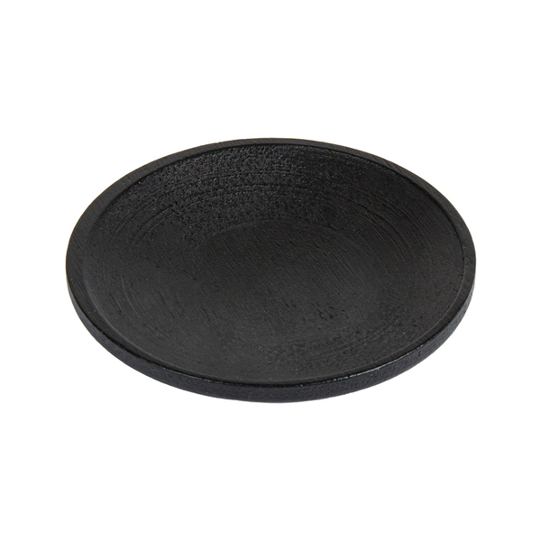 MINI ASSIETTES RONDES BAMBOO  Ø 6x1 CM NOIR BAMBOU (12 UNITÉ)
