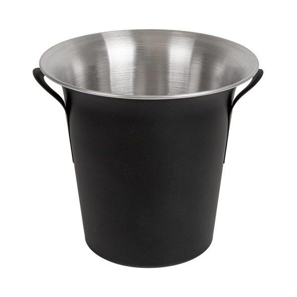 SEAU À CHAMPAGNE AVEC ANSES ARTINOX  Ø 21x20 CM NOIR MAT INOX (1 UNITÉ)