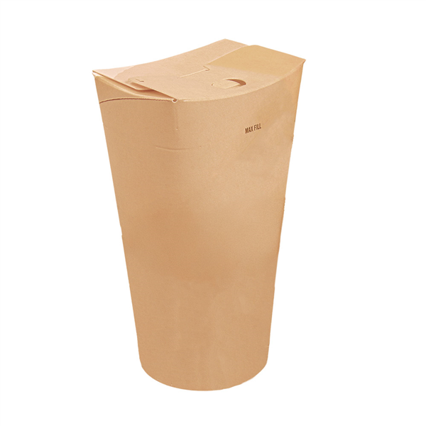 GOBELETS "PUSH PACK"  480 ML 275 + 25 PE G/M2 8,5/Ø6x14 CM NATUREL CARTON (1000 UNITÉ)