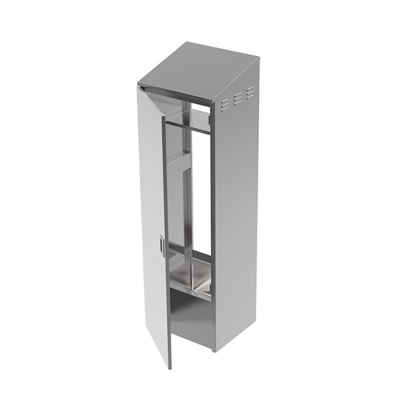 ARMOIRE AVEC ÉVIER ARROW  63,5x56,5x213,4 CM ARGENTE INOX (1 UNITÉ)