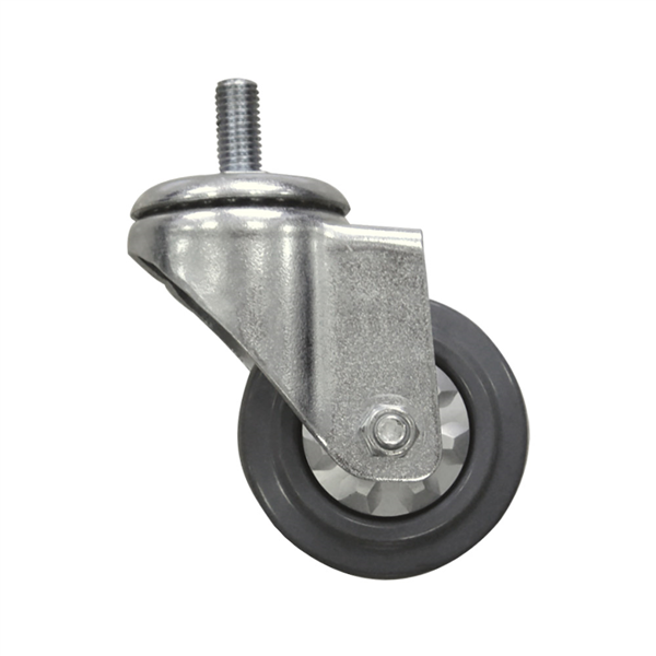ROUE SANS FREIN POUR 127.67/158.10   Ø 7,62 CM ARGENTE INOX (2 UNITÉ)