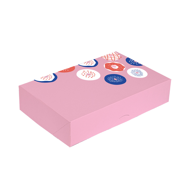 BOÎTES À BEIGNETS ANNEAUX, PLATE THEPACK  310 G/M2 28x42x6 CM BLANC CARTON NANO-MICRO (100 UNITÉ)