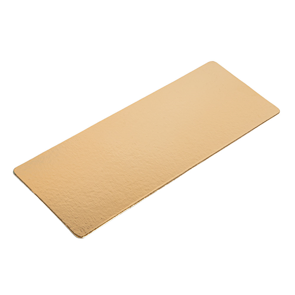 CARTONS PÂTISSERIE DEUX FACES  950 G/M2 29,1x11,16 CM OR/NOIR CARTON (50 UNITÉ)