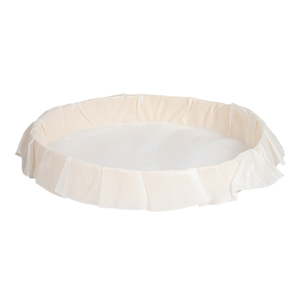 ANNEAU DE CUISSON AVEC PAPIER SILICONÉ WOOD 1580 ML Ø 24x3,5 CM NATUREL BOIS (100 UNITÉ)