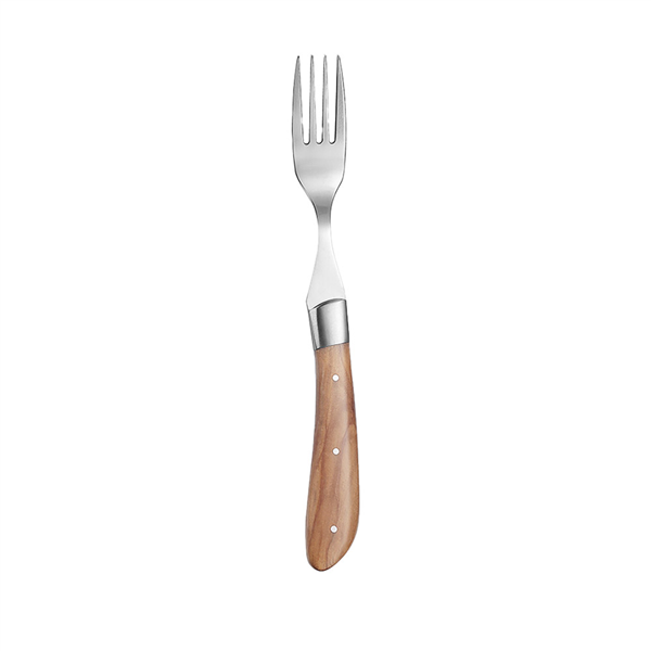 FOURCHETTES À STEAK - MANCHE EN BOIS ARTINOX "OLIVIA"  23 CM ARGENTE INOX (12 UNITÉ)