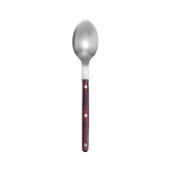 CUILLÈRES À CAFÉ - MANCHE EN BOIS ARTINOX "DAKOTA"  15,7 CM ARGENTE INOX (12 UNITÉ)