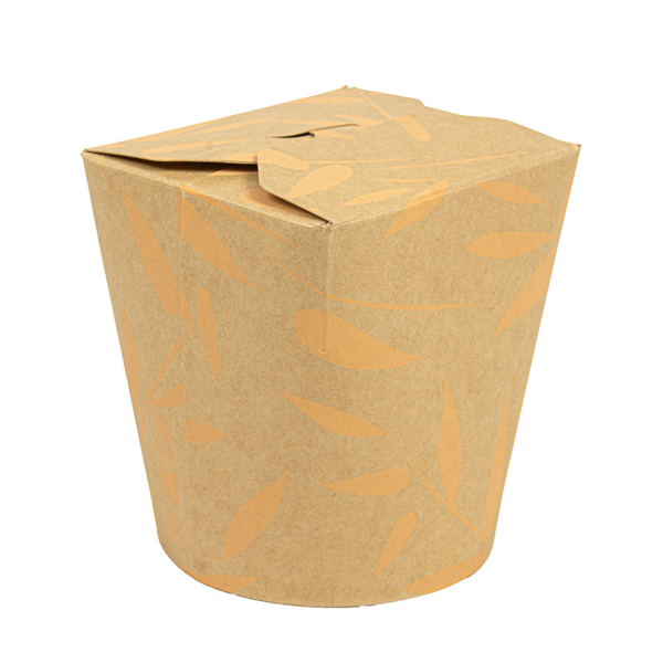 RÉCIPIENTS MULTIUSAGES MICRO-ONDABLES FEEL GREEN 480 ML 280 +18 PE G/M2 Ø8,3x9,8 CM MARRON CARTON (50 UNITÉ)