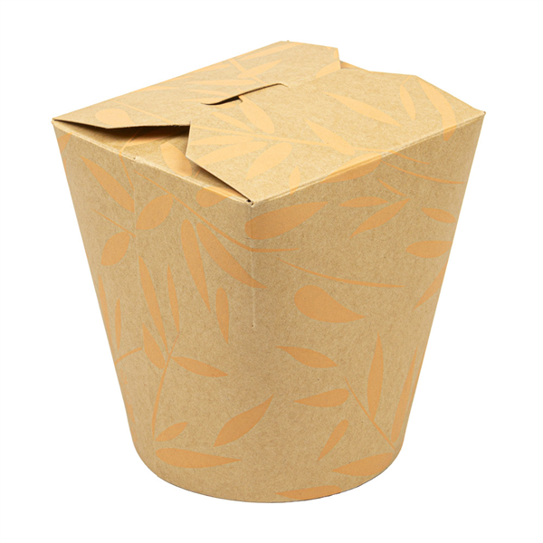 RÉCIPIENTS MULTIUSAGES MICRO-ONDABLES FEEL GREEN 960 ML 280 +18 PE G/M2 Ø9,3x11,5 CM MARRON CARTON (50 UNITÉ)