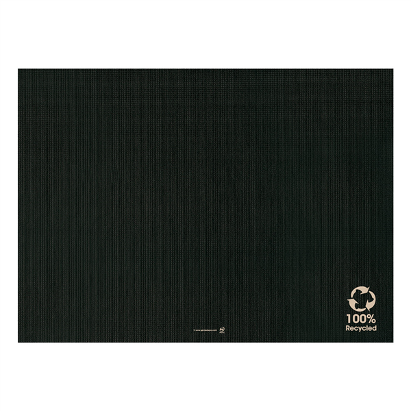 SETS DE TABLE XL FEEL GREEN  80 G/M2 35x50 CM NOIR PAPIER RECYCLÉ (1000 UNITÉ)