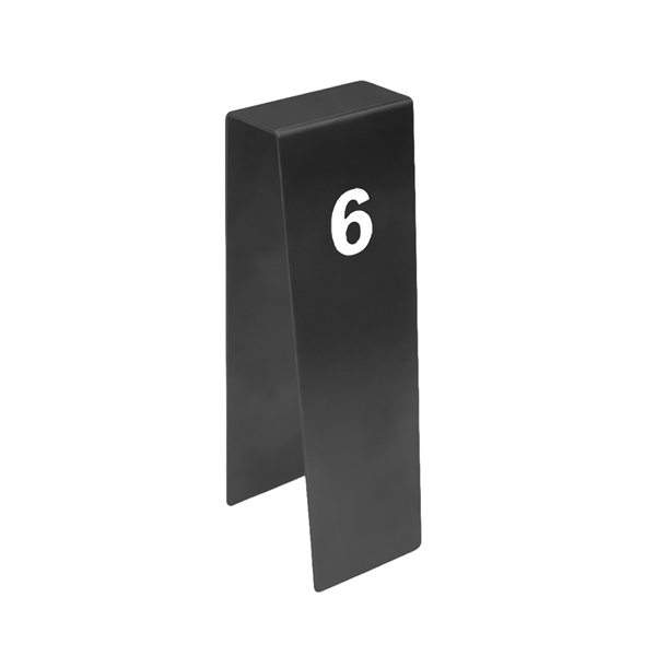 NUMÉROS DE TABLE DU 1 AU 25   5x6x17 CM NOIR INOX (1 UNITÉ)