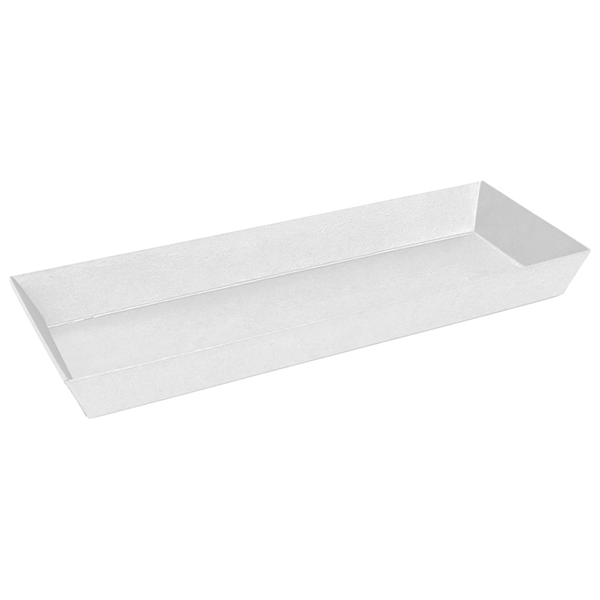 BARQUETTES  300 + 18 PE G/M2 19x8,5x3,5 CM BLANC CARTON (1000 UNITÉ)