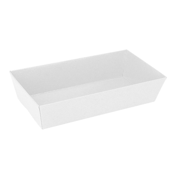 BARQUETTES  300 + 18 PE G/M2 15,5x8,5x3,5 CM BLANC CARTON (1000 UNITÉ)