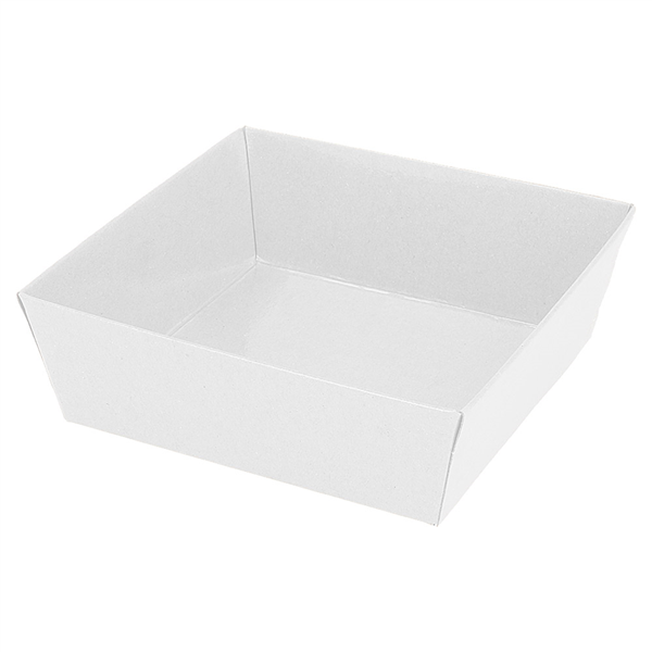 BARQUETTES  300 + 18 PE G/M2 10,5x10,5x3,5 CM BLANC CARTON (1000 UNITÉ)
