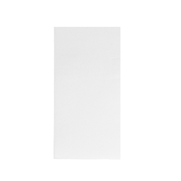 SERVIETTES ECOLABEL PLIÉES 1/8 DOUBLE POINT  18 G/M2 33x33 CM BLANC OUATE (1200 UNITÉ)