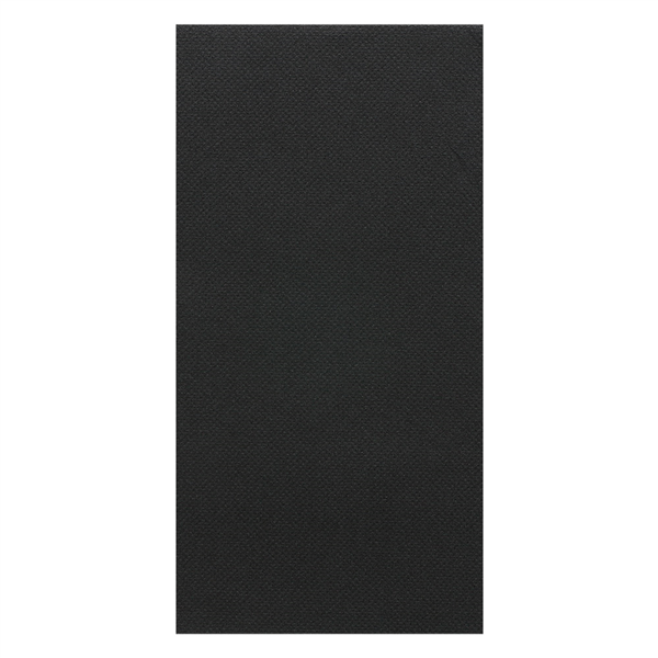 SERVIETTES ECOLABEL PLIÉES 1/8 DOUBLE POINT  18 G/M2 33x33 CM NOIR OUATE (1200 UNITÉ)