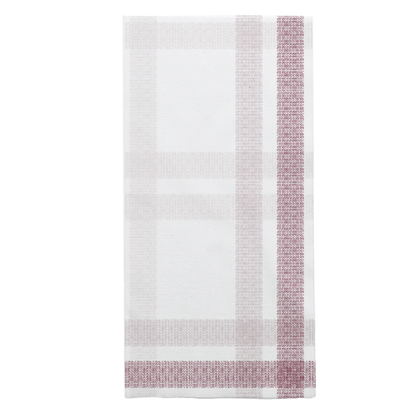 SERVIETTES PLIÉES 1/8 LIKE LINEN "MADRAS II" 70 G/M2 45x45 CM BORDEAUX SPUNLACE (600 UNITÉ)