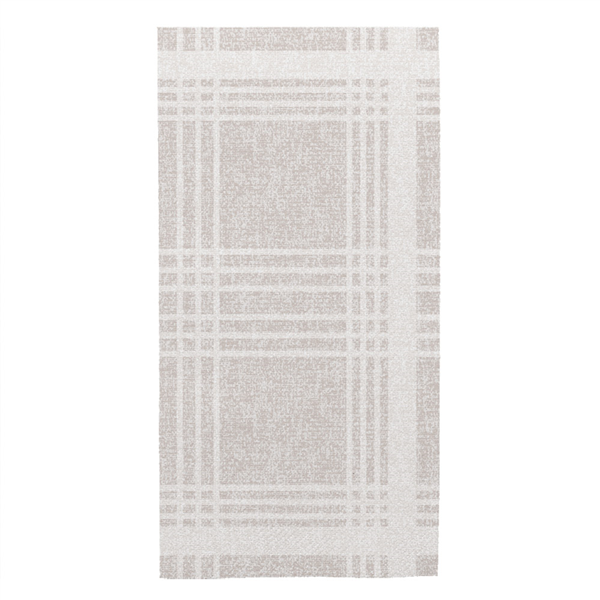 SERVIETTES PLIÉES 1/8 "MADRAS" 55 G/M2 45x45 CM GRIS AIRLAID (700 UNITÉ)