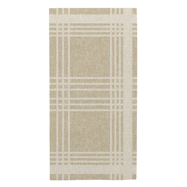 SERVIETTES PLIAGE 1/8 "MADRAS" 55 G/M2 45x45 CM KAKI AIRLAID (700 UNITÉ)