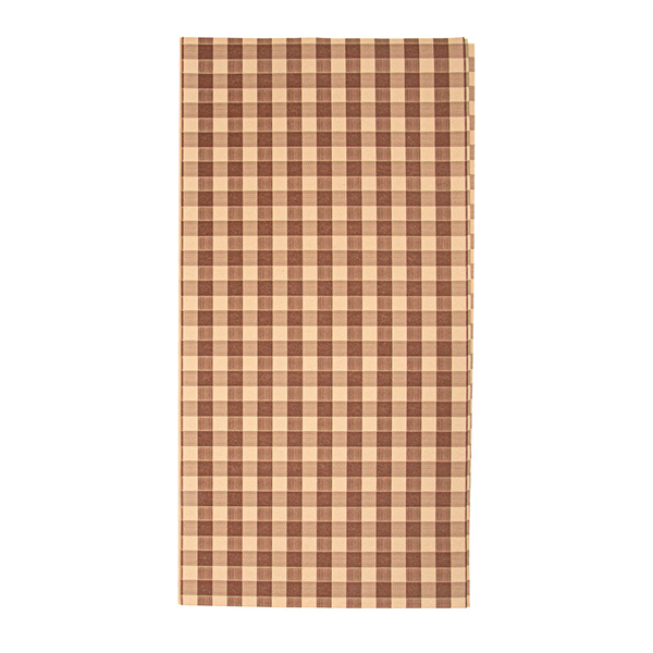 NAPPES PLIAGE M "VICHY" 55 G/M2 120x120 CM NATUREL AIRLAID (200 UNITÉ)