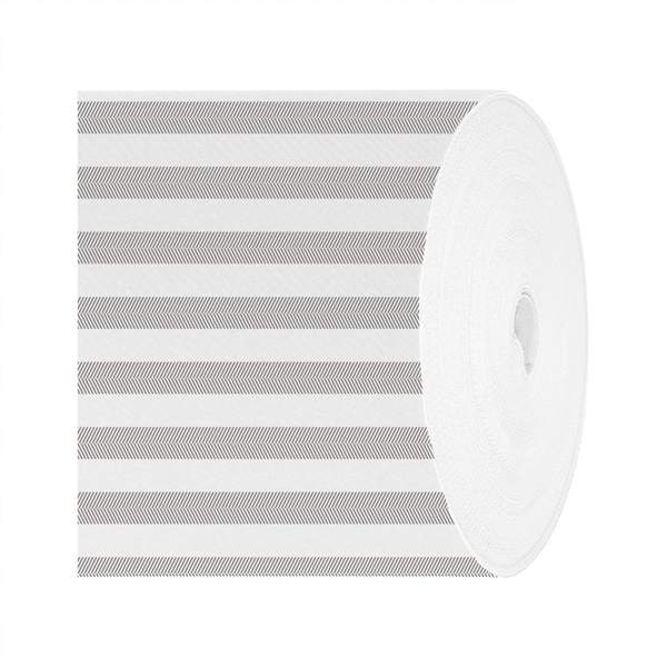 TÊTE-À-TÊTE PRÉDECOUPÉ 120CM (20 FEU.) LIKE LINEN "LINES" 70 G/M2 0,40x24 M GRIS SPUNLACE (6 UNITÉ)