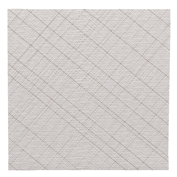 NAPPES PLIAGE M "CROSSLINE" 55 G/M2 120x120 CM TAUPE AIRLAID (200 UNITÉ)