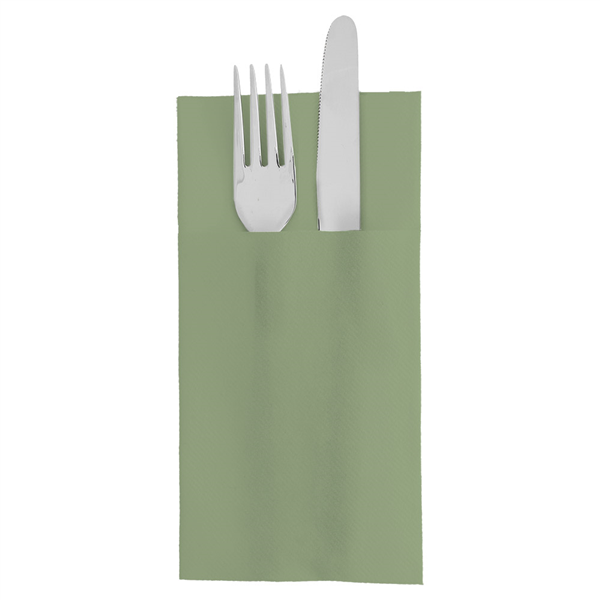 SERVIETTES KANGOUROU  55 G/M2 40x40 CM VERT OLIVE AIRLAID (700 UNITÉ)