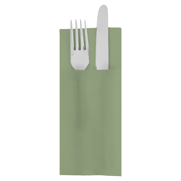 SERVIETTES "CANGURITO"  55 G/M2 33x40 CM VERT OLIVE AIRLAID (700 UNITÉ)