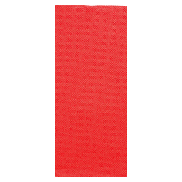 SERVIETTES ECOLABEL P. 1/8 SLIM DOUBLE POINT  18 G/M2 33x40 CM ROUGE OUATE (1400 UNITÉ)