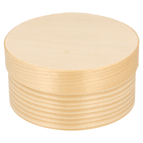 MINI BOÎTES RONDES COUVERCLE+ CAPSULE WOOD 150 ML Ø 8x4 CM NATUREL/NOIR BOIS (200 UNITÉ)
