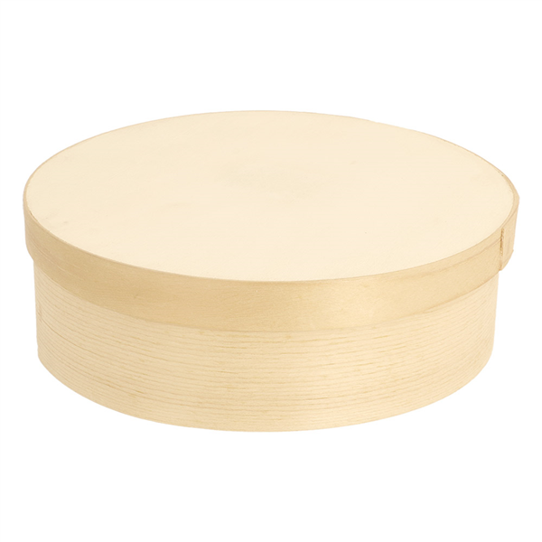 MINI BOÎTES RONDES COUVERCLE+CAPSULE WOOD 940 ML Ø 15,5x5 CM NATUREL/NOIR BOIS (100 UNITÉ)