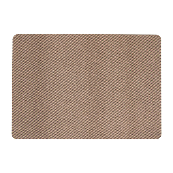 SETS DE TABLE   43x30 CM BEIGE PU + CAOUTCHOUC (12 UNITÉ)
