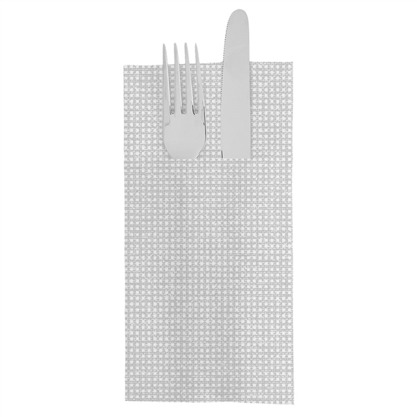 SERVIETTES KANGOUROU "LOOM" 55 G/M2 40x40 CM PERLE AIRLAID (700 UNITÉ)