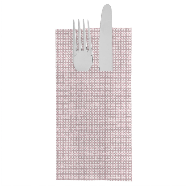 SERVIETTES KANGOUROU "LOOM" 55 G/M2 40x40 CM ROSE NUDE AIRLAID (700 UNITÉ)
