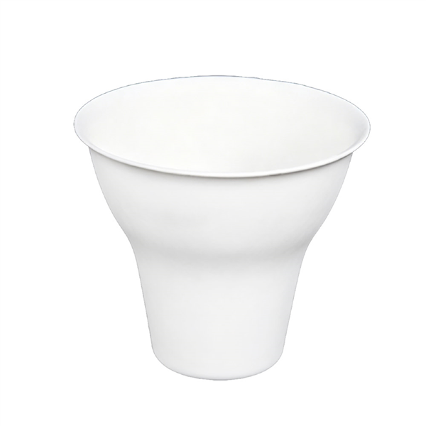 POTS À GLACE BIONIC 300 ML Ø 10/4,5x8,5 CM BLANC BAGASSE (500 UNITÉ)