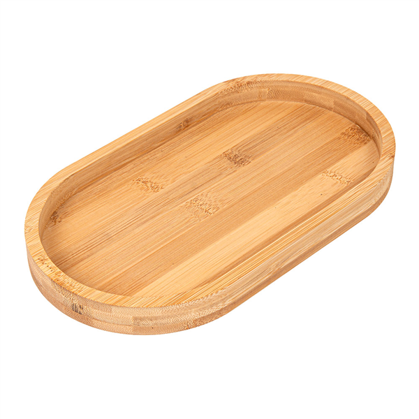 PLATEAU OVALE BAMBOO  30x17x2,5 CM NATUREL BAMBOU (1 UNITÉ)