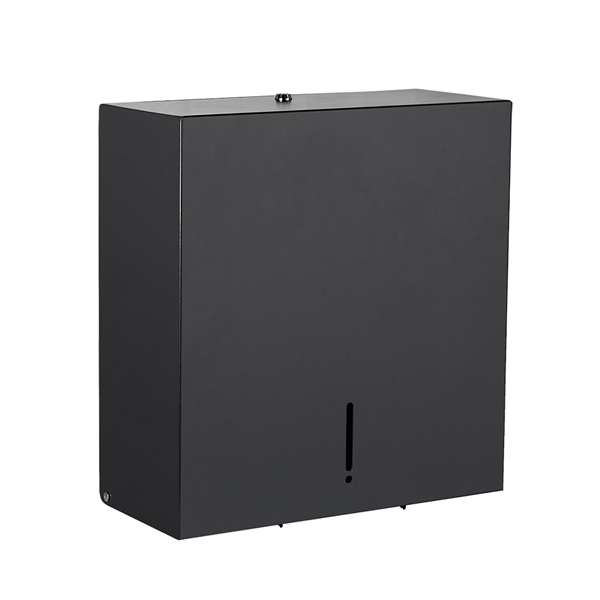 DISTRIBUTEUR HYGIÉNIQUE MAXI JUMBO   31,3x13x32,8 CM NOIR INOX (1 UNITÉ)
