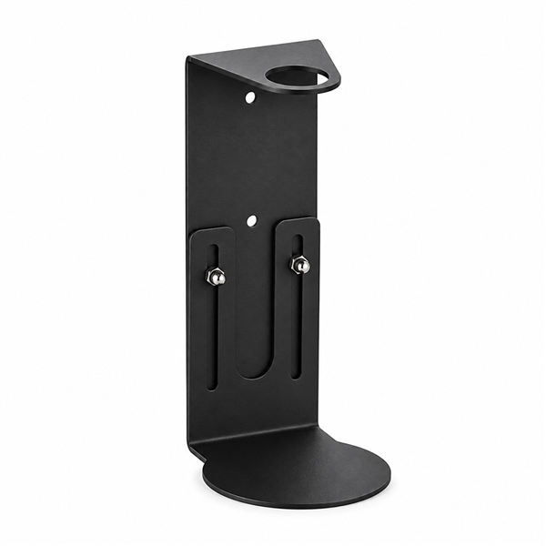 SUPPORT BOUTEILLE DISTRIBUTRICE  500 ML 8,1x8,4x12/18 CM NOIR INOX (1 UNITÉ)