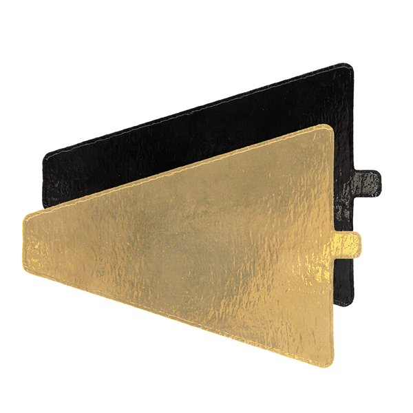 BASES TRIANGULAIRES DOUBLE FACE  950 G/M2 11x14 CM OR/NOIR CARTON (200 UNITÉ)