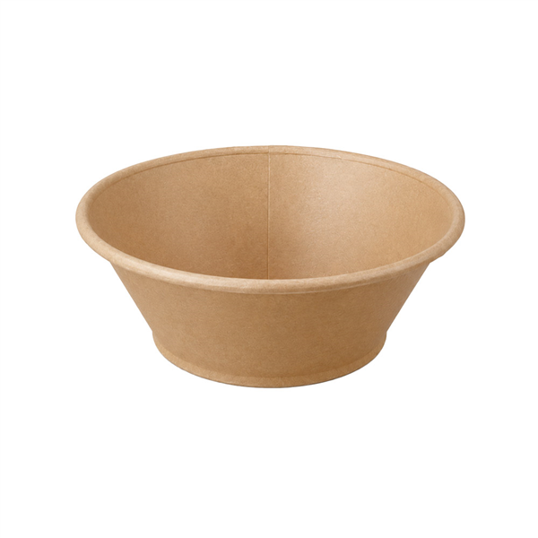 BOLS CONIQUES  700 ML - 23,7 oz 330 + 18 PP G/M2 Ø 15/7,4x5 CM NATUREL KRAFT (300 UNITÉ)