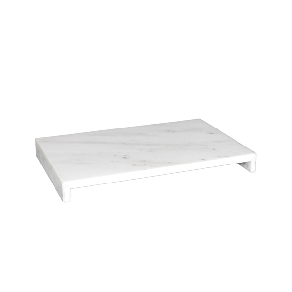 PRÉSENTOIR POUR BUFFET   35x12x3 CM BLANC MARBRE (1 UNITÉ)