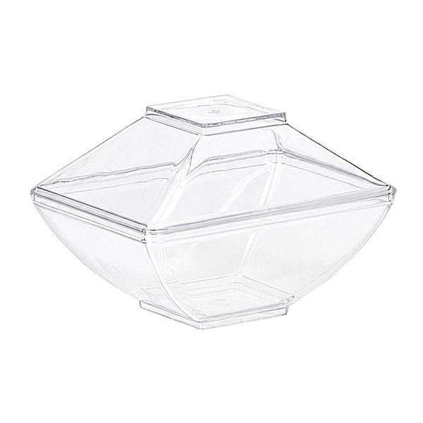 EMBALLAGES APÉRITIFS AVEC COUVERCLE   9,5x6,7x6,5 CM TRANSPARENT PS (288 UNITÉ)