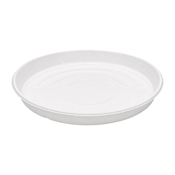 BASES RÉCIPIENT PIZZA BIONIC  Ø 35,7x3,3 CM BLANC BAGASSE (150 UNITÉ)