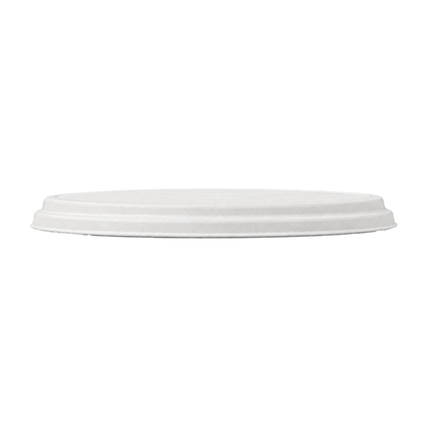 COUVERCLES RÉCIPIENT POUR PIZZA BIONIC  Ø 36,4x1,9 CM BLANC BAGASSE (150 UNITÉ)