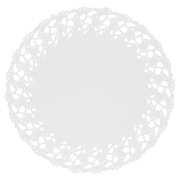 DENTELLES RONDES AJOURÉES  53 G/M2 Ø 14 CM BLANC PAPIER (250 UNITÉ) - Garcia de Pou